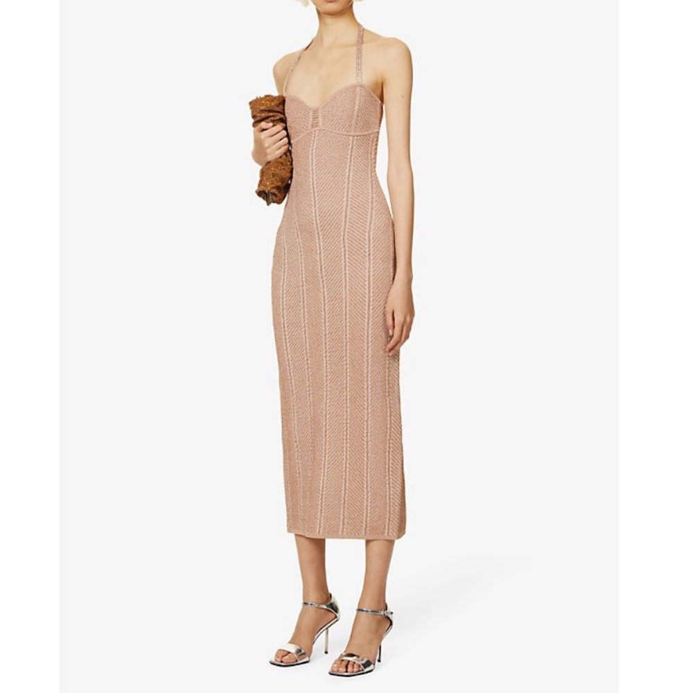 NWT XS Herve Leger Ottoman Gown